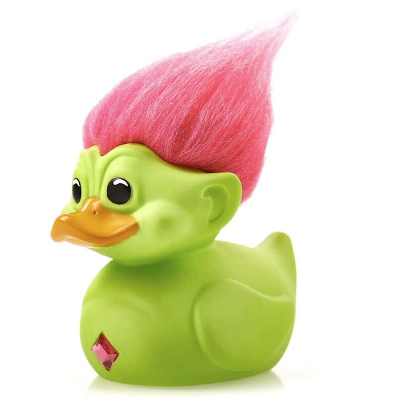 Trolls: Green Troll (Green with Pink Hair) TUBBZ Collectible Rubber Duck