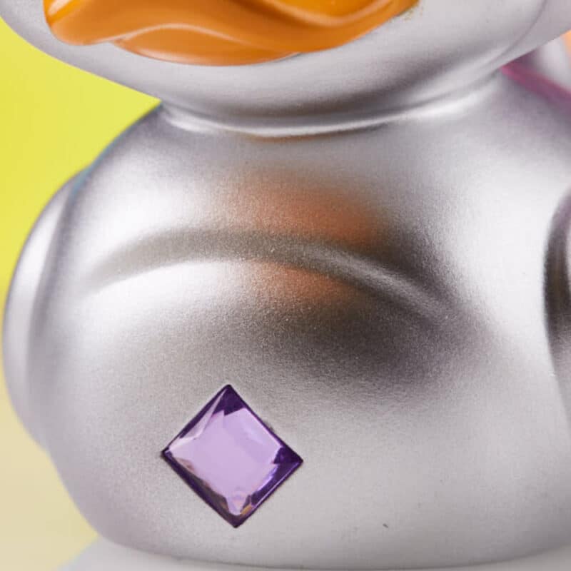 Trolls: Silver Troll (Silver with Purple Hair) TUBBZ Collectible Rubber Duck (First Edition)