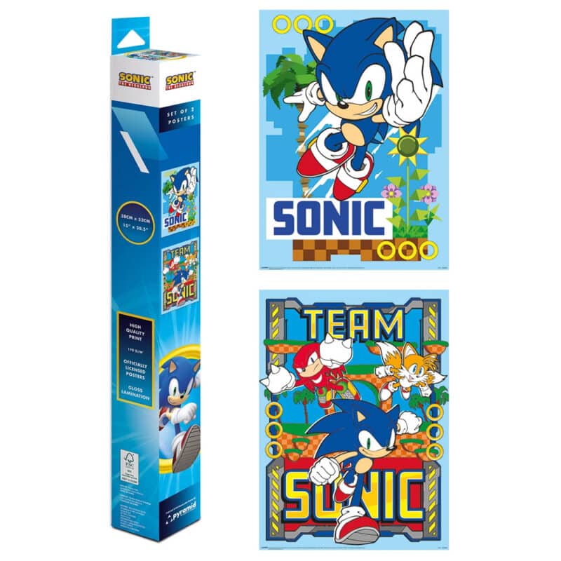 Sonic The Hedgehog Set 2 Posters – Sonic & Team