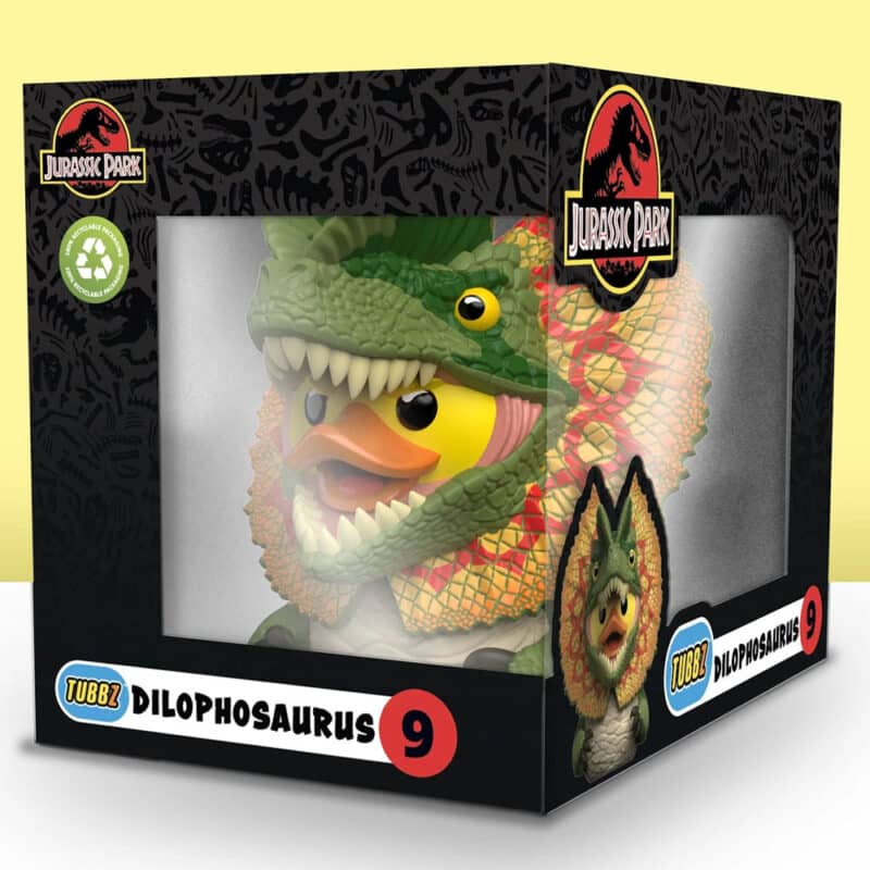 Jurassic Park: Dilophosaurus TUBBZ Collectible Rubber Duck (Boxed Edition)