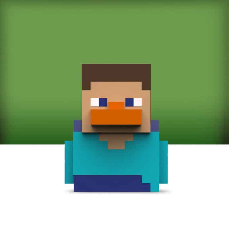 Minecraft: Steve TUBBZ Collectible Rubber Duck (Mini Edition)