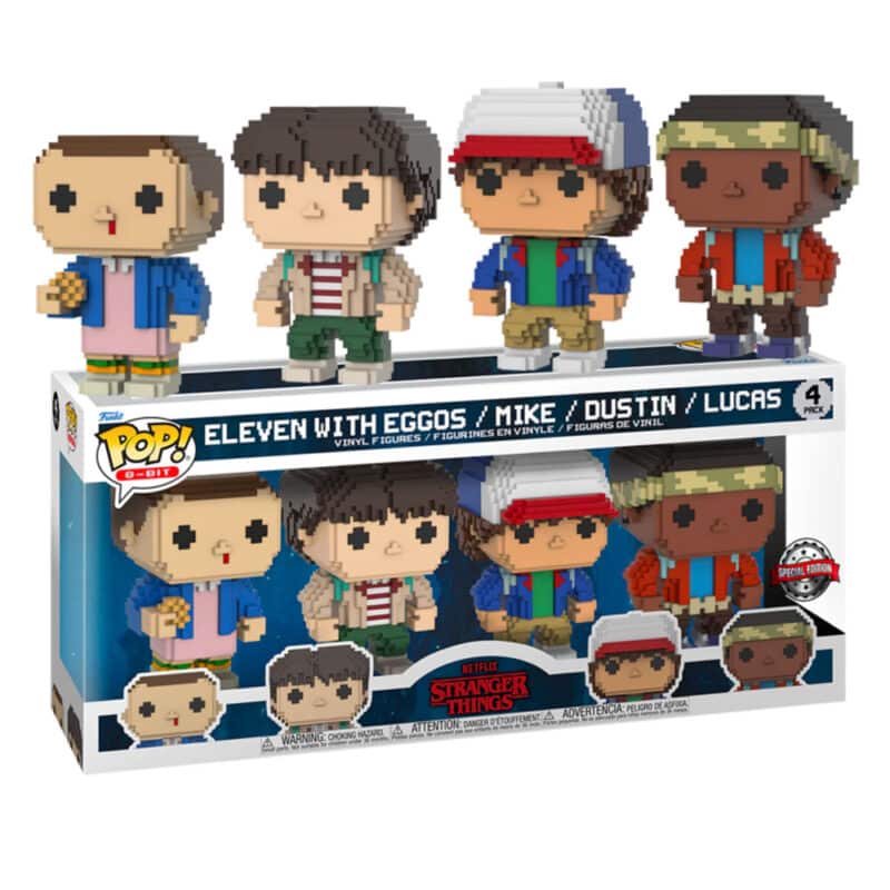 Funko 8 Bit POP! Television: Stranger Things – 4 Pack Onze/ Mike/ Dustin/ Lucas