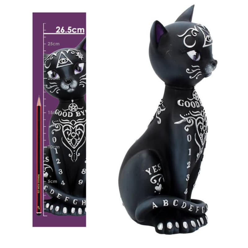 Mystic Kitty Figurine Spirit Board Black Cat Ornament