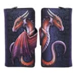 Take Flight Flying Gold Dragon Embossed Purse