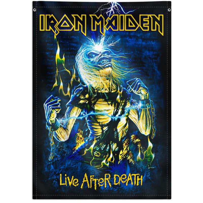 Iron Maideni seinabänner – Live After Death