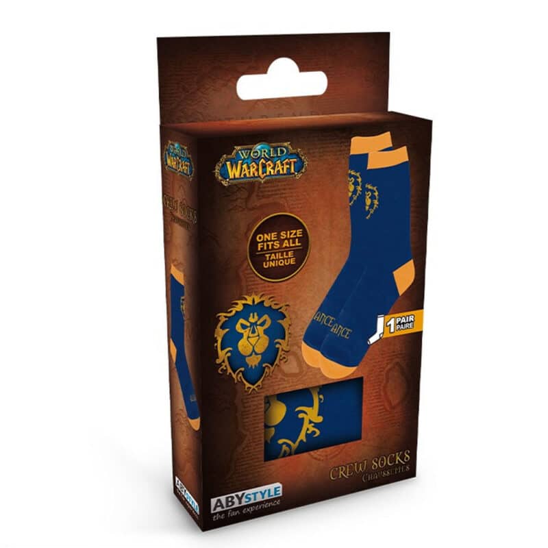 World of Warcraft Socks Blue & Yellow - Alliance