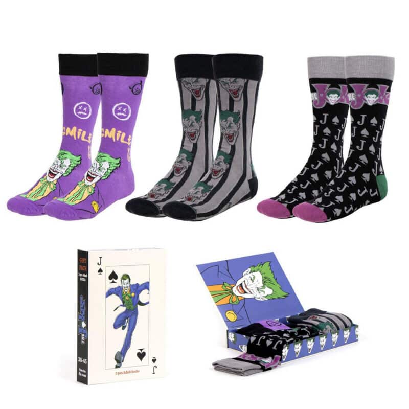 DC Comics: The Joker – 3 Pairs Socks Pack