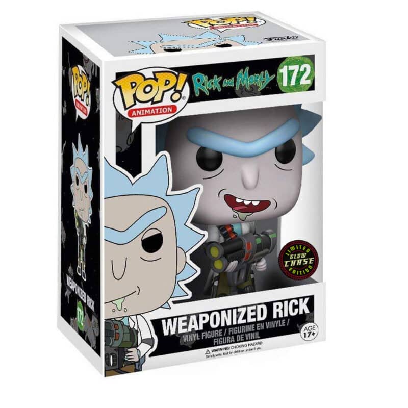 Funko POP! Animation: Rick & Morty – Weaponized Rick (Chase)(GITD)