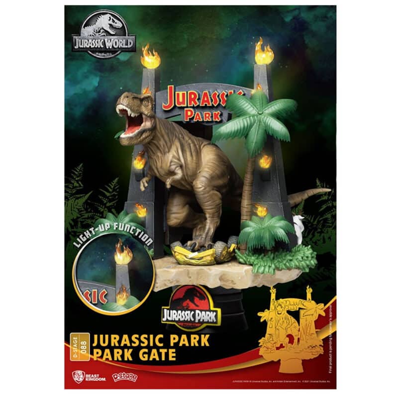 Jurassic Park D-Stage PVC Diorama Park Gate