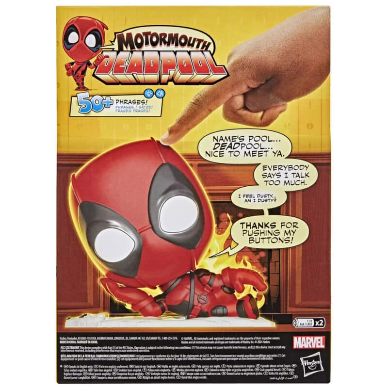 Marvel Deadpool Motor Mouth Talking Figure (English Version)