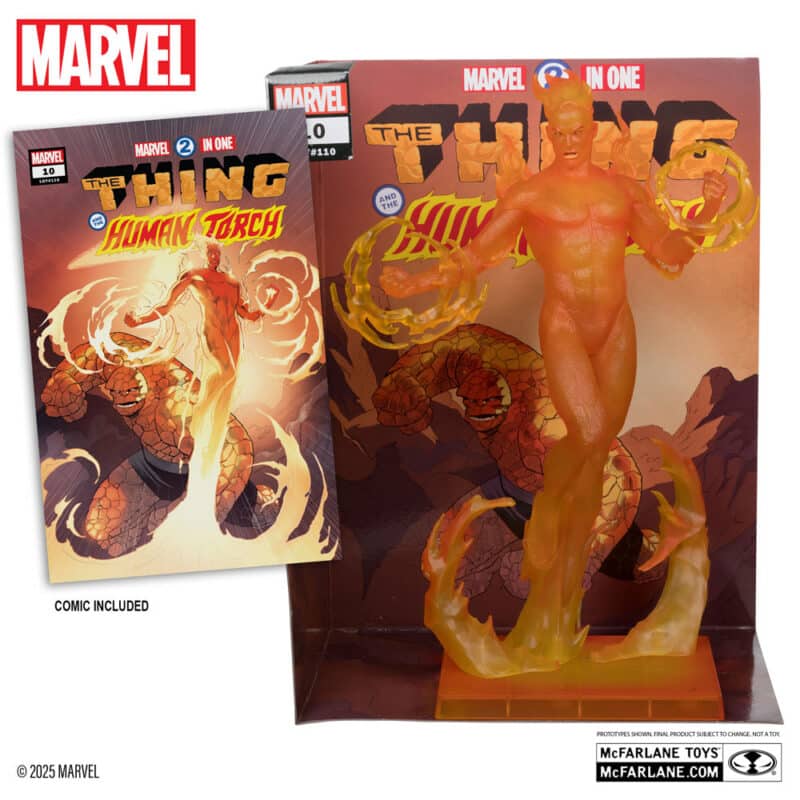 Marvel Human Torch 1:6th Scale Collectible with Scene