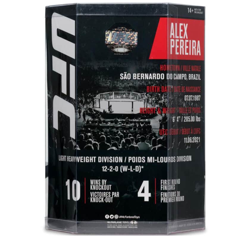 McFarlane's SportsPicks - UFC Alex Pereira Gold Label Posed Figure