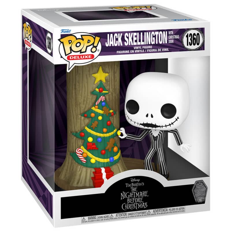Funko POP! Deluxe: The Nightmare Before Christmas 30th Anniversary - Jack Skellington with Christmas Town Door
