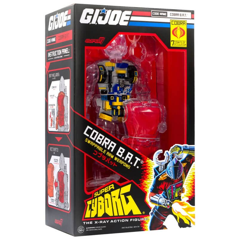 G.I. Joe - Cobra B.A.T. Super Cyborg Action Figure (Clear)