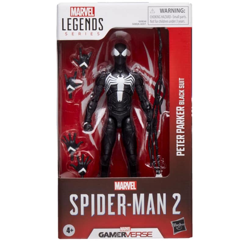 Marvel Legends Series Gamerverse Spider-Man 2 - Peter Parker Black Suit Action figure