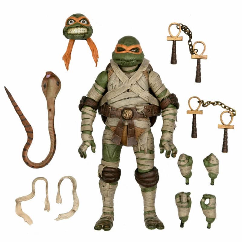 Universal Monsters x Teenage Mutant Ninja Turtles – Michelangelo as The Mummy Ultimate Figure