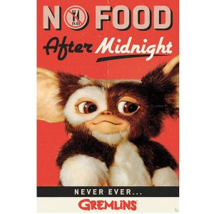 Gremlins No food after midnight poster