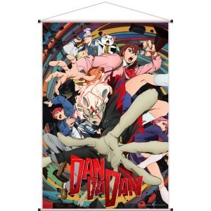Dandadan Wall Scroll - Okarun & Friends